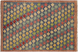 Shabby Chic Balochi Jeremiah Hand Knotted Wool Rug - 4'2'' x 6'1''