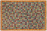Boho Chic Balochi Rosa Hand Knotted Wool Rug - 3'6'' x 4'10''