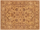 Oriental Ziegler Ava Gray Tan Wool Rug - 8'1