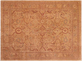 handmade Traditional Kafkaz Tan Brown Hand Knotted RECTANGLE 100% WOOL area rug 8  x 10 