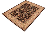 handmade Traditional Kafkaz Brown Tan Hand Knotted RECTANGLE 100% WOOL area rug 8  x 10 