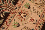 handmade Traditional Kafkaz Brown Tan Hand Knotted RECTANGLE 100% WOOL area rug 8  x 10 