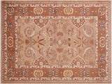 Bohemian Ziegler Dion Tan Brown Wool Rug - 6'1