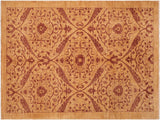 Boho Chic Ziegler Celestin Gold Brown Wool Rug - 6'1