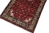 handmade Traditional Kashan Red Ivory Hand Knotted RUNNER 100% Wool and Silk area rug 3x7