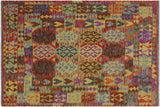 Retro Turkish Kilim Deshawn Hand-Woven Wool Rug - 5'1'' x 6'9''