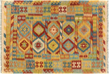 Bohemian Turkish Kilim Kyrielle Hand-Woven Wool Rug - 4'10'' x 6'6''