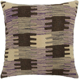 handmade Traditional Pillow Purple Gray Hand-made SQUARE 100% WOOL kilim throw pillow