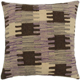 Boho Chic Turkish Shona Hand Woven Kilim Throw Pillow