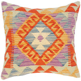 Bohemian Turkish Lesa Hand Woven Kilim Throw Pillow