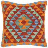 Shabby Chic Turkish Sidney Hand Woven Kilim Throw Pillow
