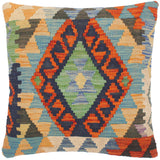 Boho Chic Turkish Lon Hand Woven Kilim Throw Pillow