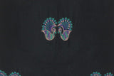 handmade  Pillow Green Blue Hand-Woven SQUARE VELVET EMBR pillow