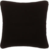 handmade  Pillow Black Maroon Hand-Woven SQUARE VELVET EMBR pillow