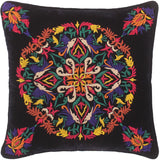 Rustic Quinlan Hand Embroidered Italian Velvet Pillow
