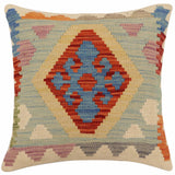 Bohemian Browning Turkish Hand-Woven Kilim Pillow