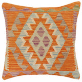 Rustic Clayton Turkish Hand-Woven Kilim Pillow