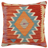 Boho Chic Wright Turkish Hand-Woven Kilim Pillow