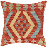 Boho Chic Hood Turkish Hand-Woven Kilim Pillow