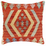 Southwestern Whitehea Turkish Hand-Woven Kilim Pillow