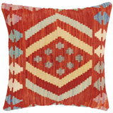 Rustic Mccall Turkish Hand-Woven Kilim Pillow