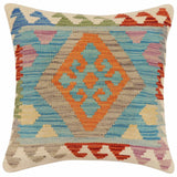 Rustic Pena Turkish Hand-Woven Kilim Pillow