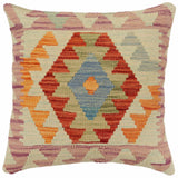 Rustic Bernard Turkish Hand-Woven Kilim Pillow
