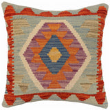 Rustic Haynes Turkish Hand-Woven Kilim Pillow