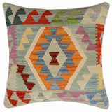 Boho Chic Downs Turkish Hand-Woven Kilim Pillow