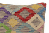 handmade Traditional Pillow Blue Red Hand-Woven SQUARE 100% WOOL Hand woven turkish pillow2' x 2'