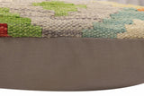handmade Traditional Pillow Blue Red Hand-Woven SQUARE 100% WOOL Hand woven turkish pillow2' x 2'