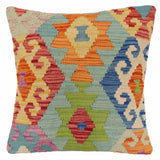 Rustic Casey Turkish Hand-Woven Kilim Pillow