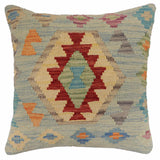 Boho Chic Acosta Turkish Hand-Woven Kilim Pillow