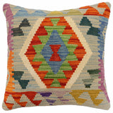 Bohemian Strong Turkish Hand-Woven Kilim Pillow