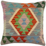 Bohemian Hobbs Turkish Hand-Woven Kilim Pillow