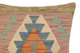 handmade Traditional Pillow Blue Green Hand-Woven SQUARE 100% WOOL Hand woven turkish pillow2' x 2'