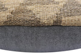 handmade Traditional Pillow Beige Gray Hand-Woven SQUARE 100% WOOL Hand woven turkish pillow2' x 2'