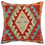 Tribal Stokes Turkish Hand-Woven Kilim Pillow