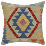 Rustic Penningt Turkish Hand-Woven Kilim Pillow