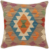 Boho Chic Fitzgera Turkish Hand-Woven Kilim Pillow