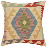 Boho Chic Bridges Turkish Hand-Woven Kilim Pillow
