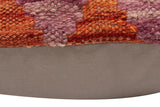 handmade Traditional Pillow Rust Blue Hand-Woven SQUARE 100% WOOL Hand woven turkish pillow2' x 2'