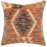 Boho Chic Sampson Turkish Hand-Woven Kilim Pillow