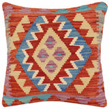 Rustic Wilkins Turkish Hand-Woven Kilim Pillow