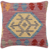 Rustic Camacho Turkish Hand-Woven Kilim Pillow