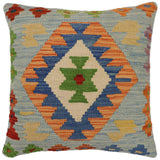 Boho Chic Rasmusse Turkish Hand-Woven Kilim Pillow