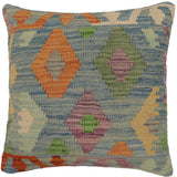 Boho Chic Carr Turkish Hand-Woven Kilim Pillow
