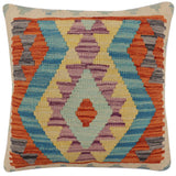 Rustic Mcpherso Turkish Hand-Woven Kilim Pillow