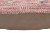 handmade Traditional Pillow Purple Rust Hand-Woven SQUARE 100% WOOL Hand woven turkish pillow2' x 2'
