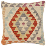 Rustic Daughert Turkish Hand-Woven Kilim Pillow